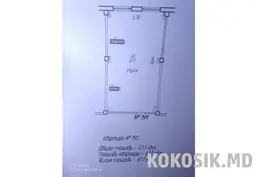 Продается 2-комнатная квартира в "сером варианте". 90 м², автономное отопление