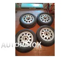 Облегченные титановые диски R15 с резиной 195/65