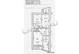 3-х комнатная квартира, Telecentru 71м², str. Constantin Vârnav